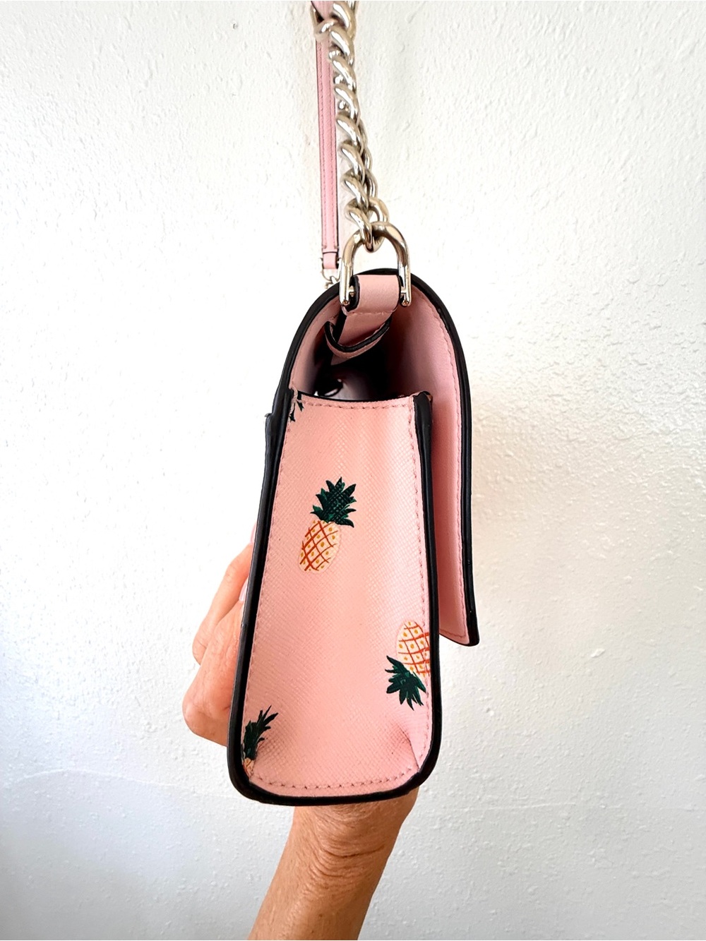 Kate Spade New York Staci Pineapple Crossbody Bag Pink Saffiano Leather - Picture 10 of 10